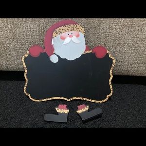 Hobby Lobby Leopard Santa Chalkboard